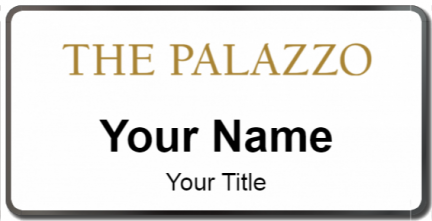 Custom name badges for The Palazzo