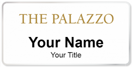 Custom name badges for The Palazzo