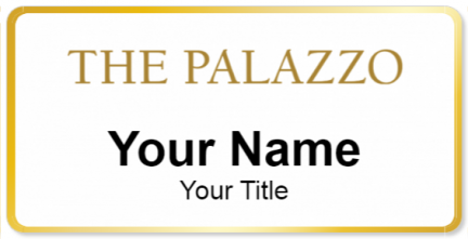 Custom name badges for The Palazzo