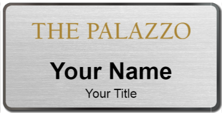 Custom name badges for The Palazzo