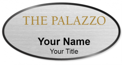 Custom name badges for The Palazzo