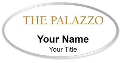 Custom name badges for The Palazzo