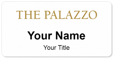 Custom name badges for The Palazzo