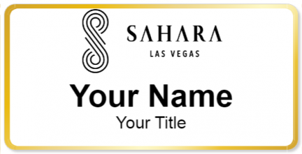 Custom name badges for Sahara Las Vegas