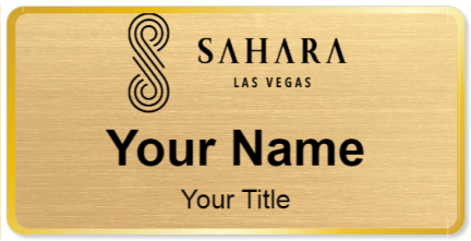 Custom name badges for Sahara Las Vegas