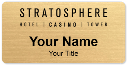 Custom name badges for Stratosphere Hotel & Casino