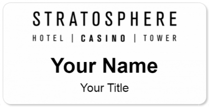 Custom name badges for Stratosphere Hotel & Casino