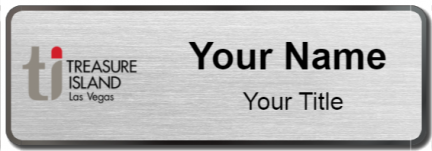 Custom name badges for Treasure Island Las Vegas