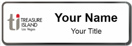 Custom name badges for Treasure Island Las Vegas