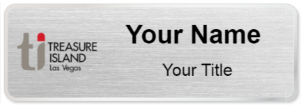 Custom name badges for Treasure Island Las Vegas