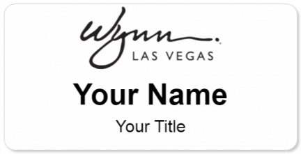Custom name badges for Wynn Las Vegas