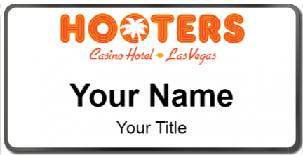 Custom name badges for Hooters Casino Las Vegas