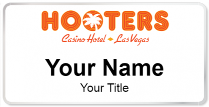 Custom name badges for Hooters Casino Las Vegas