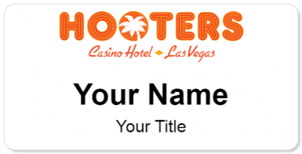 Custom name badges for Hooters Casino Las Vegas