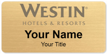 Custom name badges for Westin Hotels & Resorts