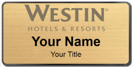 Custom name badges for Westin Hotels & Resorts