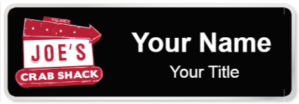 Custom name badges for Joes Crab Shack