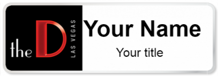 Custom name badges for The D Las vegas
