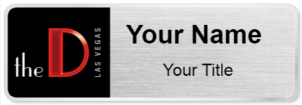 Custom name badges for The D Las vegas