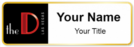 Custom name badges for The D Las vegas