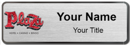 Custom name badges for Plaza Hotel & Casino