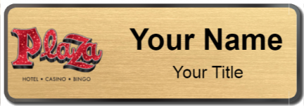 Custom name badges for Plaza Hotel & Casino