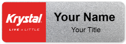 Custom name badges for Krystal