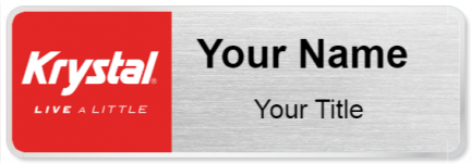 Custom name badges for Krystal