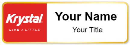 Custom name badges for Krystal