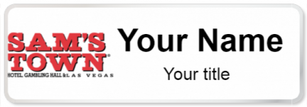 Custom name badges for Sams Town Las Vegas