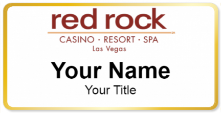 Custom name badges for Red Rock Las Vegas