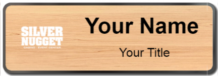 Custom name badges for Silver Nugget Casino