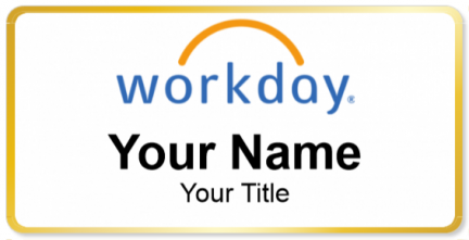Custom name badges for Workday