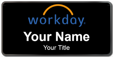 Custom name badges for Workday