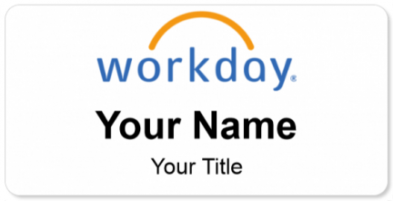 Custom name badges for Workday