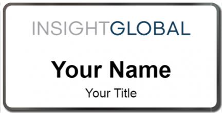 Custom name badges for Insight Global