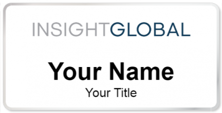 Custom name badges for Insight Global