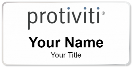 Custom name badges for Protiviti