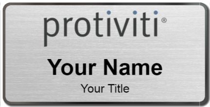 Custom name badges for Protiviti