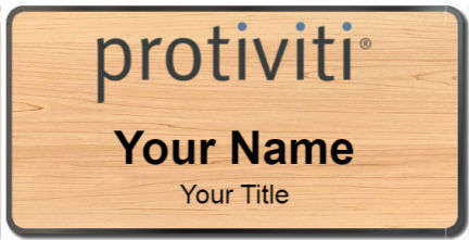 Custom name badges for Protiviti