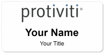 Custom name badges for Protiviti