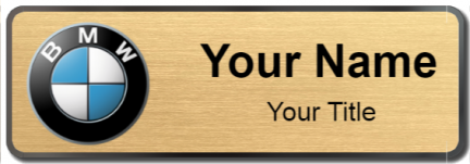 Custom name badges for BMW