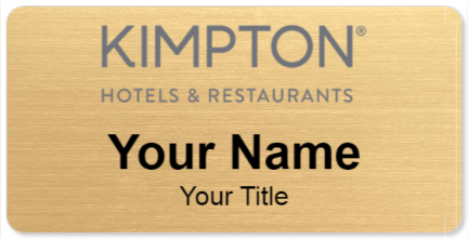Custom name badges for Kimpton Hotels & Restaurants