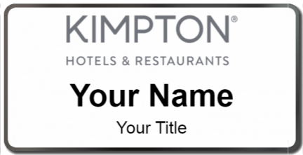 Custom name badges for Kimpton Hotels & Restaurants