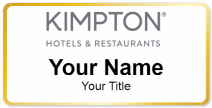 Custom name badges for Kimpton Hotels & Restaurants