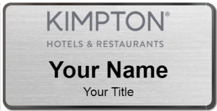 Custom name badges for Kimpton Hotels & Restaurants