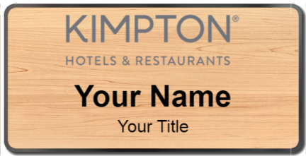 Custom name badges for Kimpton Hotels & Restaurants