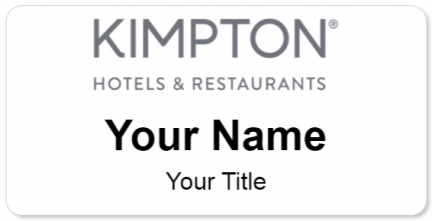 Custom name badges for Kimpton Hotels & Restaurants