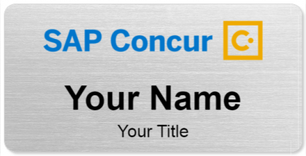 Custom name badges for Concur