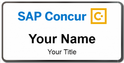 Custom name badges for Concur
